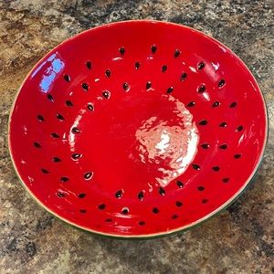 Watermelon ceramic food safe bowl